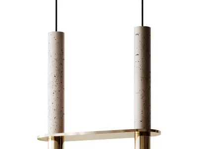 Meta Parallel brass 142 Pendant Lighting from Davidpompa 3D model