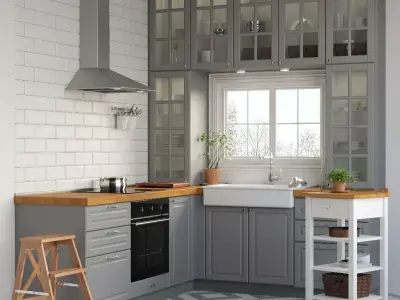Kitchen IKEA METOD 3D model