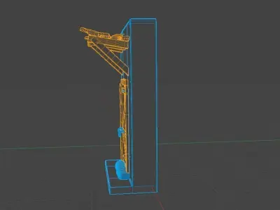 Rustic Wood Door Low-Poly  Low-poly 3D model