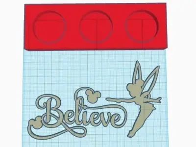 Tinkerbell Candle Holder 3D print model