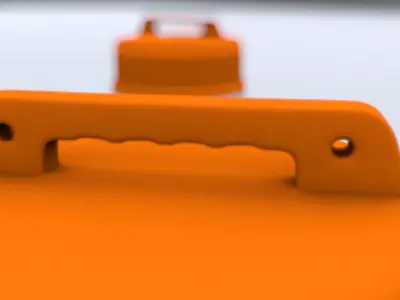 Quality Construction Barrel Low-poly 3D model