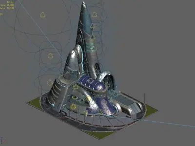 Future World - Robot Factory 03 3D model