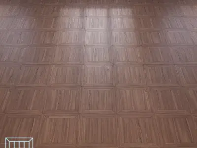 Parquet - Laminate - Wooden floor Low-poly 3D model 7