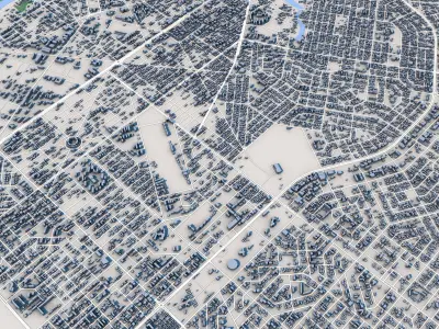 Niamey City Niger 3D model