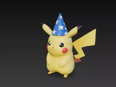 figura rata amarilla magica  3D print model