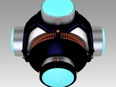 Blade Light UP UV Hero bomb replica prop cosplay 3D print model