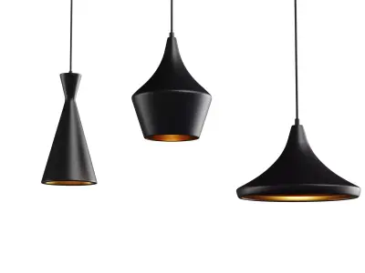Triple Lamps 3D model
