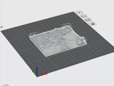 Part of London City United Kingdom 3D print model