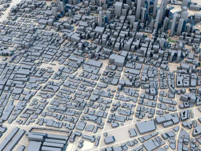 Los Angeles City United States 3D model