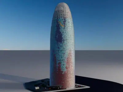 Torre Glories 3D model