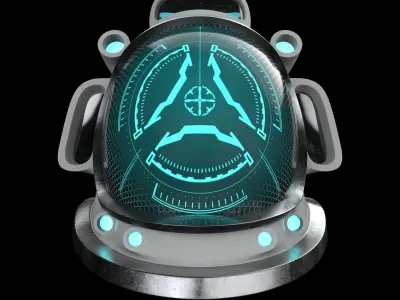 Helmet Astronaut 3D model