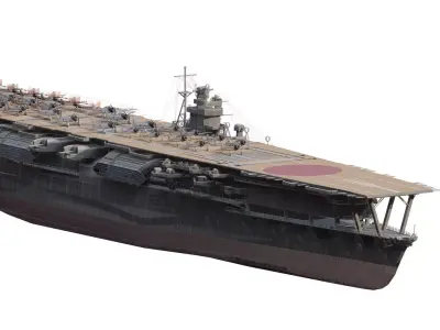 WW2 IMPERIAL JAPANESE NAVY AIRCRAFT CARRIER  3D model