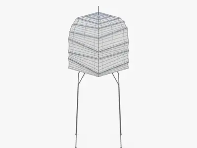 1452 - Floor Lamp Low-poly 3D model