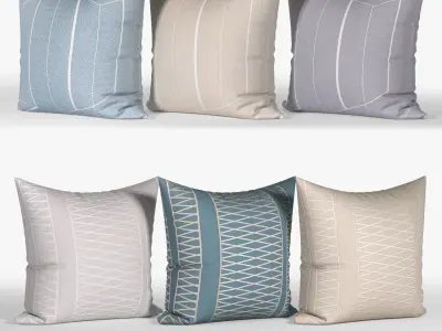 25 Decorative set pillow 3D model
