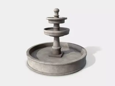 Fountain Low-poly 3D model order