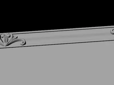 bed headboard 3D model