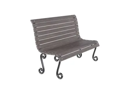 bench Low-poly 3D model order