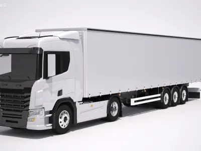  Generic Tautliner Semi Trailer 