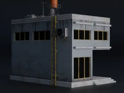 BUILDING URBAN AREA HONGKONG JAPAN CHINA ASIAN 02 Low-poly 3D model