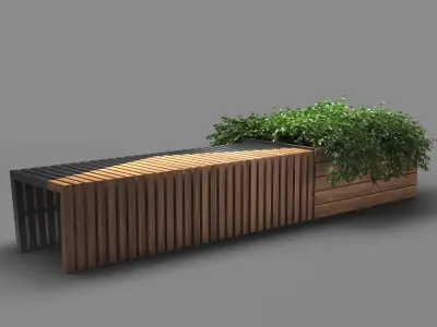bench1151 -3-5 3D model