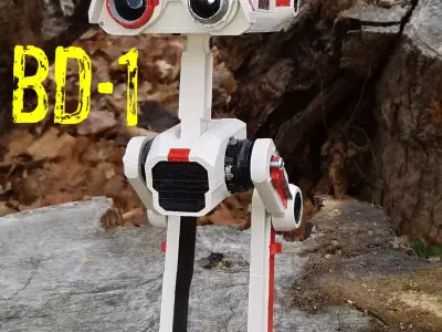 BD-1 Star Wars Droid Retrograde Fan Art Model 3D model