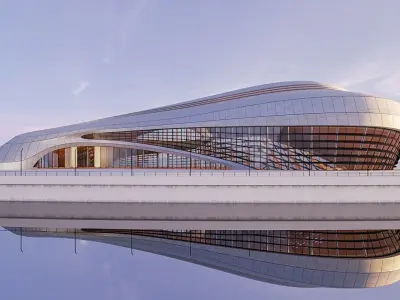 Futuristic building  50 3D model