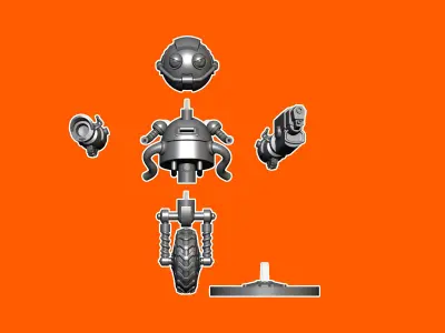 Robot Character  3D print model