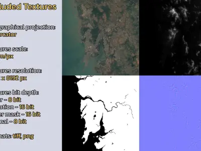 Thane India City Landscape 3D Model 3D model