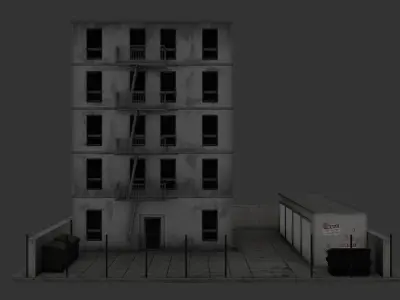 Residence Type1 Lowpoly Low-poly 3D model