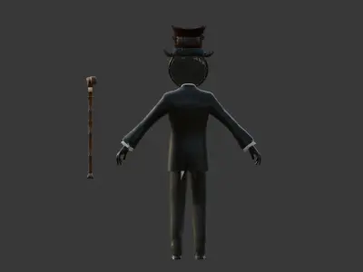 chief clockman SKIBIDI 3D model