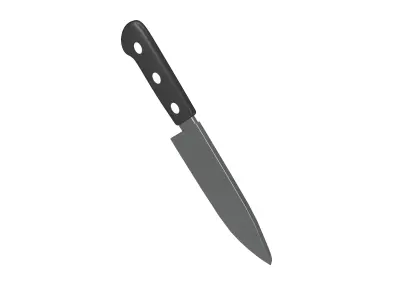 Kitchen Knife Emoji v1 001 Low-poly 3D model
