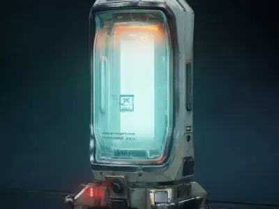 Sci-Fi Lamps Set 3D model