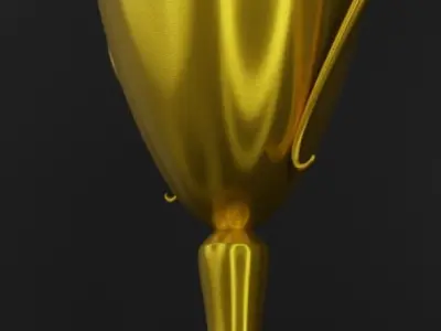 Goldcup Free low-poly 3D model