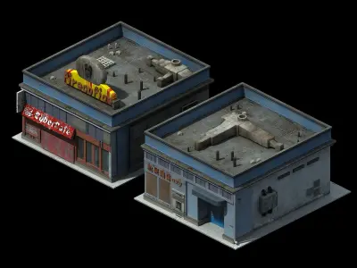 Future World - Business District 02 3D model