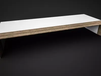 Coffee Table - Beckenham Modloft Low-poly 3D model