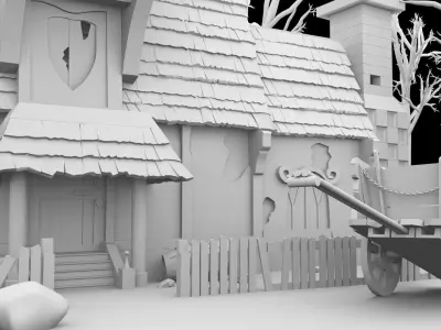 Horror House 3D Model 3D model