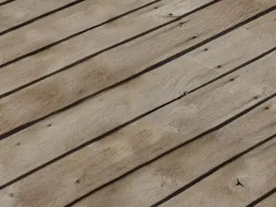 Hand Hewn Rustic Wood Planks PBR Texture 4K Texture