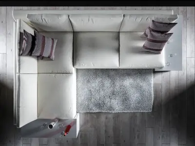 Sofa set - Interior Furniture 06 3D model