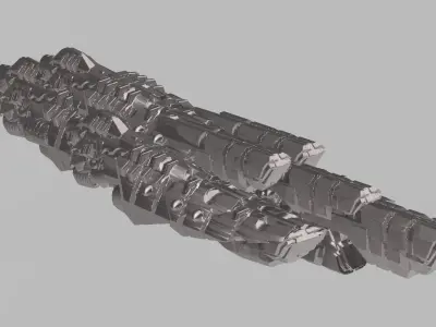 FLEET CORE - 13 VODORS BATTLESHIP 3D print model