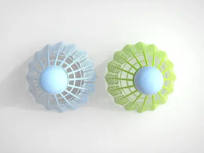 Badminton Shuttlecock 3D model