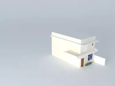 Multi-storey house exterior Free 3D model