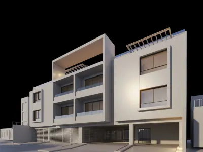 Apartments Building 3D model