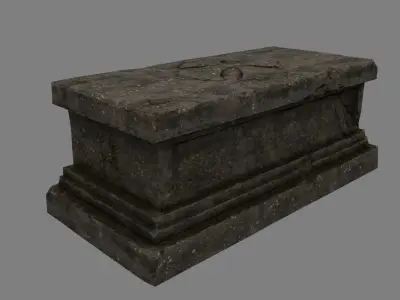 base statue 14 Low-poly 3D model