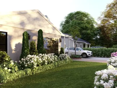  3D Exterior Scene 3D model design garden and landscape 3D model 12