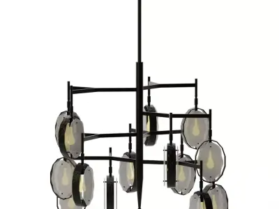 MAXIN 15 LT LARGE CHANDELIER Low-poly 3D model