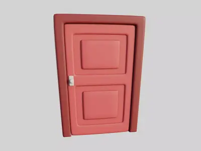 Cartoon Door 3b 3D model