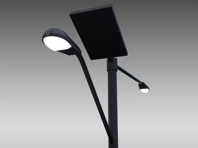 Street and Pedestrian Level Lighting 3D model