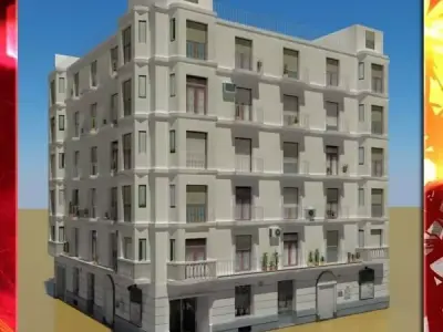 Building apartment - apartment 3D model