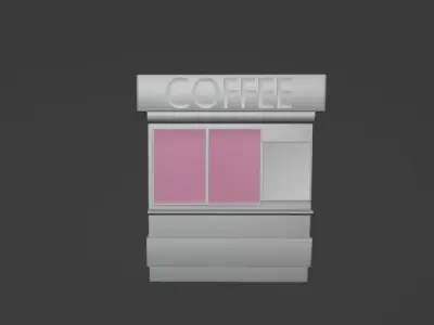 coffee stall 3d model 3D model