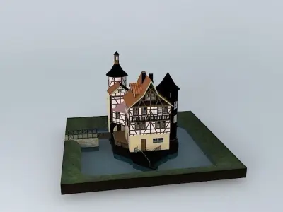 Tower House Free 3D model